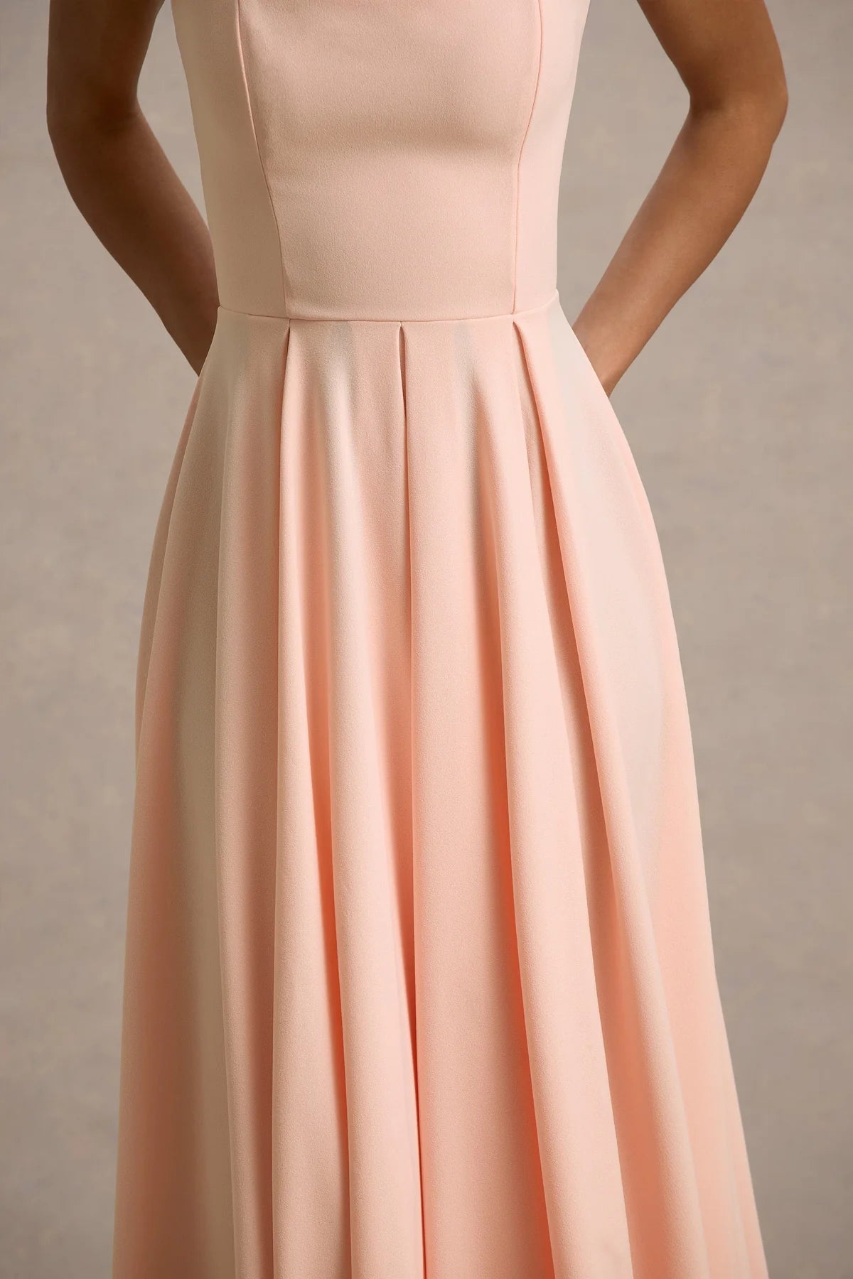 Alouro Pink Strappy Parina Midi Dress