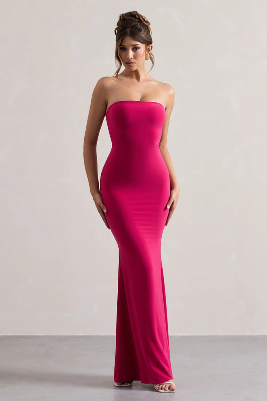 Alouro Hot Pink Ceremony Maxi Dress