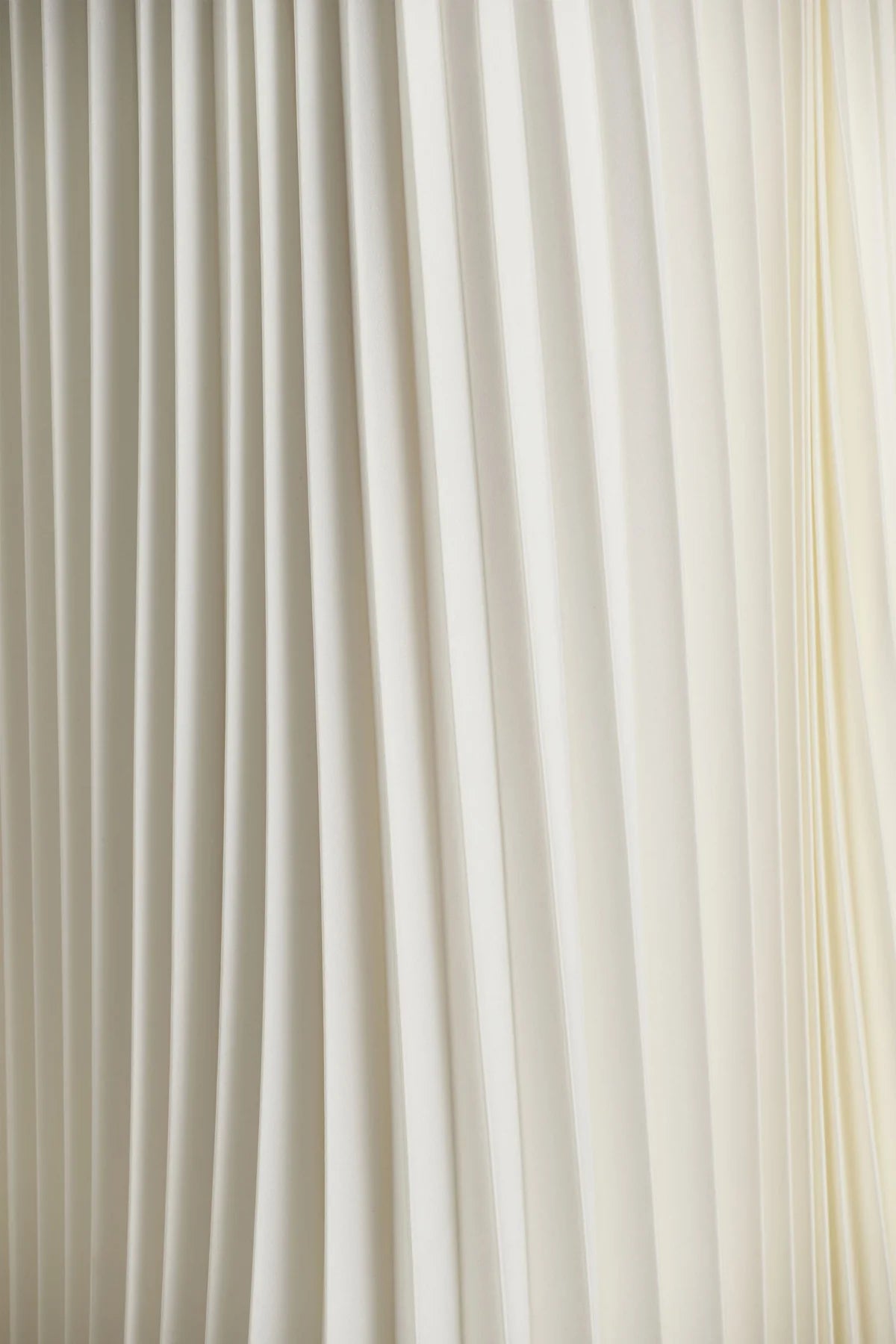 Alouro Cream Satin With Pleated Skirt Midi Dress